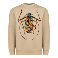 Mushroom Acrocinus Beetle Illustrations Heavyweight Sweatshirt - LillyAllenDesigns