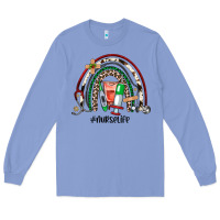 Colony Blue Christmas nurselife rainbow Long Sleeve Tee - JahusDesignShop