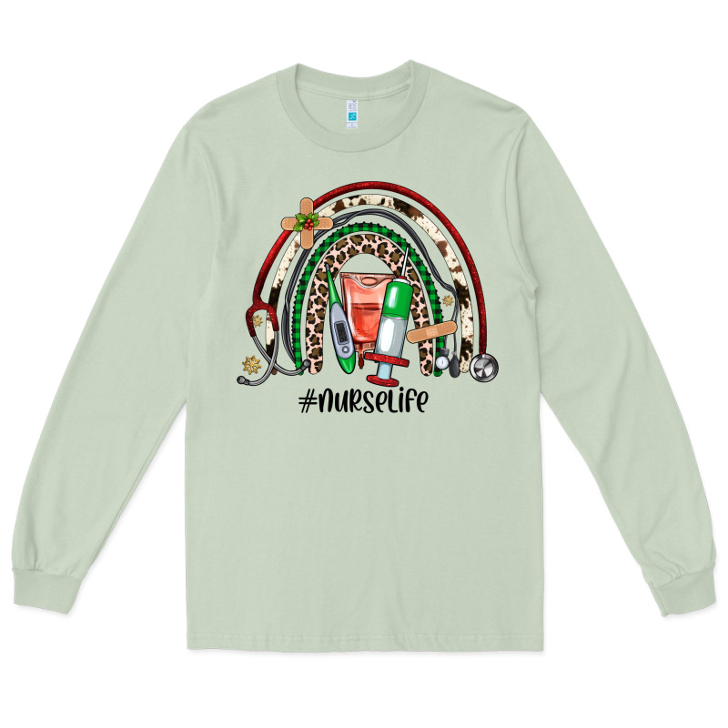 Christmas Nurselife Rainbow Long Sleeve Tee by JahusDesignShop | Teevron