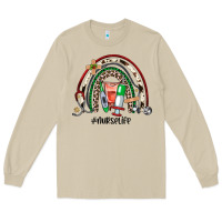 Mushroom Christmas nurselife rainbow Long Sleeve Tee - JahusDesignShop