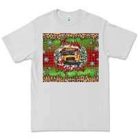Dove Grey Christmas school bus Premium Tee - texasbilliewilder