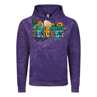 Cloud Purple wife mom teacher with sunflowers Vintage Hoodie - AdoDesignShop