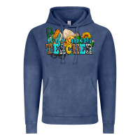 Vintage Denim wife mom teacher with sunflowers Vintage Hoodie - AdoDesignShop