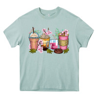 Arona flowers coffee cups Heavy Core Tee - Zillion Design Studio