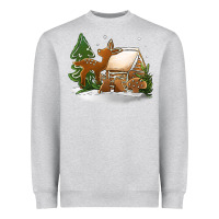 Heather Grey Christmas cookies Heavyweight Sweatshirt - Jasminsmagicworld