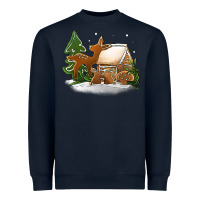 Navy Christmas cookies Heavyweight Sweatshirt - Jasminsmagicworld