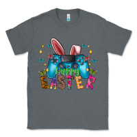 Charcoal Heather Happy Easter Gamer Classic Tee - CowhideDigitalArt