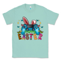 Seafoam Happy Easter Gamer Classic Tee - CowhideDigitalArt