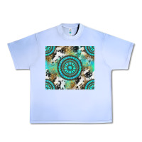 Grape Ice gemstone leopard cowhide Urban Heavy Tee - NancyCooperArtShop