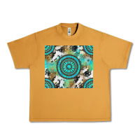 Peanut Butter gemstone leopard cowhide Urban Heavy Tee - NancyCooperArtShop