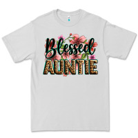 Dove Grey flowers blessed auntie Premium Tee - Zillion Design Studio