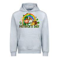 Heather Grey St. Patrick's Day Elf with elements Urban Hoodie - HowdyJamesFarm