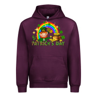 Mauve Wine St. Patrick's Day Elf with elements Urban Hoodie - HowdyJamesFarm