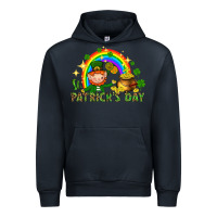 Navy St. Patrick's Day Elf with elements Urban Hoodie - HowdyJamesFarm