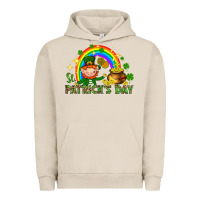 Pigment French Oak St. Patrick's Day Elf with elements Urban Hoodie - HowdyJamesFarm