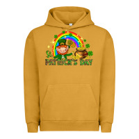 Pigment Peanut Butter St. Patrick's Day Elf with elements Urban Hoodie - HowdyJamesFarm