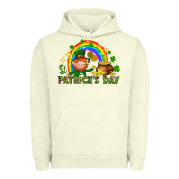 Pigment Pistachio St. Patrick's Day Elf with elements Urban Hoodie - HowdyJamesFarm
