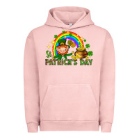 Pigment Salmon St. Patrick's Day Elf with elements Urban Hoodie - HowdyJamesFarm
