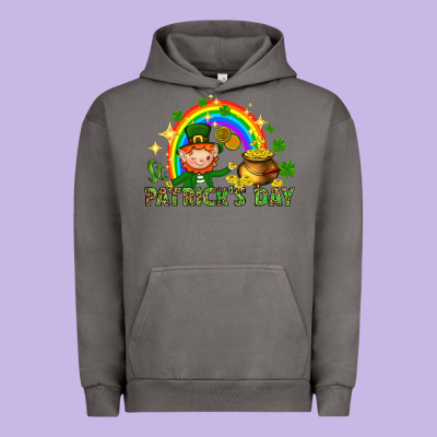 St. Patrick's Day Elf With Elements Urban Hoodie Designed By Howdyjamesfarm
