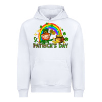 White St. Patrick's Day Elf with elements Urban Hoodie - HowdyJamesFarm
