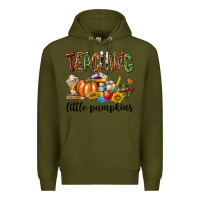 Army Green Teaching Little Pumpkins Premium Hoodie - texasbilliewilder