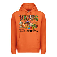 Carrot Teaching Little Pumpkins Premium Hoodie - texasbilliewilder