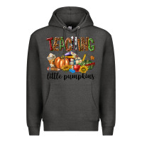 Charcoal Heather Teaching Little Pumpkins Premium Hoodie - texasbilliewilder
