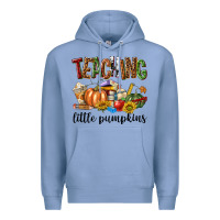 Colony Blue Teaching Little Pumpkins Premium Hoodie - texasbilliewilder