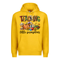 Lemon Teaching Little Pumpkins Premium Hoodie - texasbilliewilder