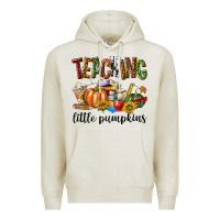 Oatmeal Heather Teaching Little Pumpkins Premium Hoodie - texasbilliewilder