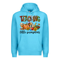 Ocean Blue Teaching Little Pumpkins Premium Hoodie - texasbilliewilder