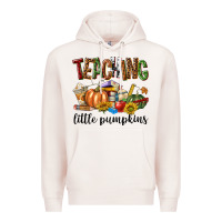 Pale Pink Teaching Little Pumpkins Premium Hoodie - texasbilliewilder