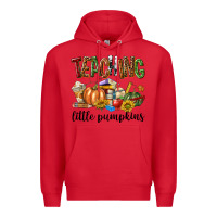 Red Teaching Little Pumpkins Premium Hoodie - texasbilliewilder