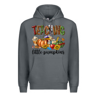 Rock Teaching Little Pumpkins Premium Hoodie - texasbilliewilder