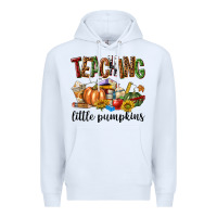 White Teaching Little Pumpkins Premium Hoodie - texasbilliewilder
