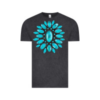Vintage Black turqoise gemstone Vintage Tee - AdoDesignShop