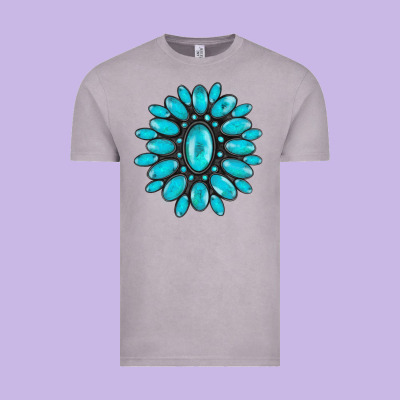 Turqoise Gemstone Vintage Tee Designed By Adodesignshop