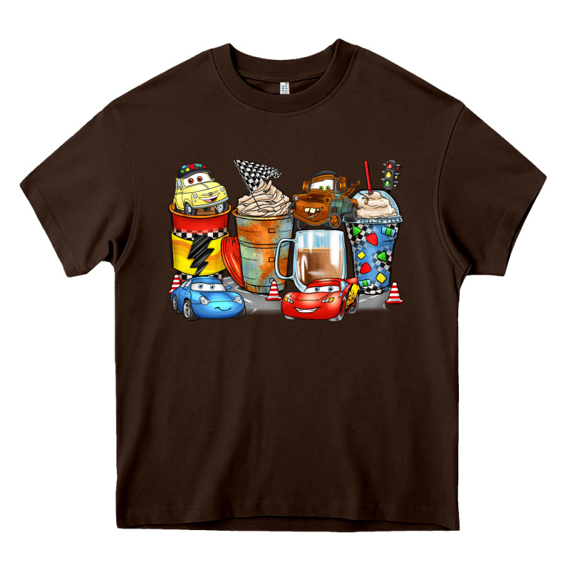 Cartoon Characters Coffee Cups Heavy Core Tee by Zillion Design Studio | Teevron