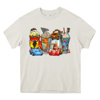 Cream cartoon characters coffee cups Heavy Core Tee - Zillion Design Studio