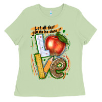 Matcha let all that you do be done in love Ladies Tee - texasbilliewilder
