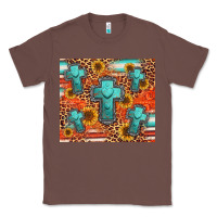 Chestnut turquoise cross pattern Classic Tee - Jasminsmagicworld
