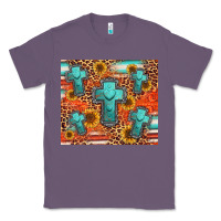 Lavender turquoise cross pattern Classic Tee - Jasminsmagicworld