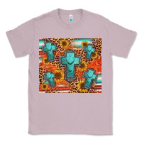 Lilac turquoise cross pattern Classic Tee - Jasminsmagicworld