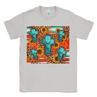 Moon Dust turquoise cross pattern Classic Tee - Jasminsmagicworld