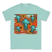 Seafoam turquoise cross pattern Classic Tee - Jasminsmagicworld
