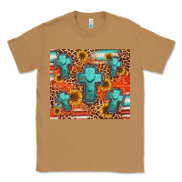 Toasted Coconut turquoise cross pattern Classic Tee - Jasminsmagicworld