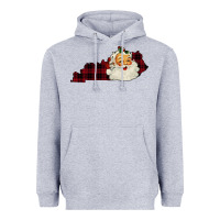 Heather Grey Kentucky Santa Ho Ho Heavyweight Hoodie - Bettercallsaul