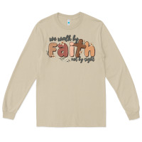 Mushroom we walk by faith not by sight Long Sleeve Tee - MaliasSmallBusiness