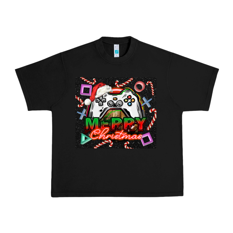 Gamer Merry Christmas Urban Heavy Tee by NancyCooperArtShop | Teevron