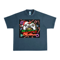 Midnight Navy gamer merry christmas Urban Heavy Tee - NancyCooperArtShop